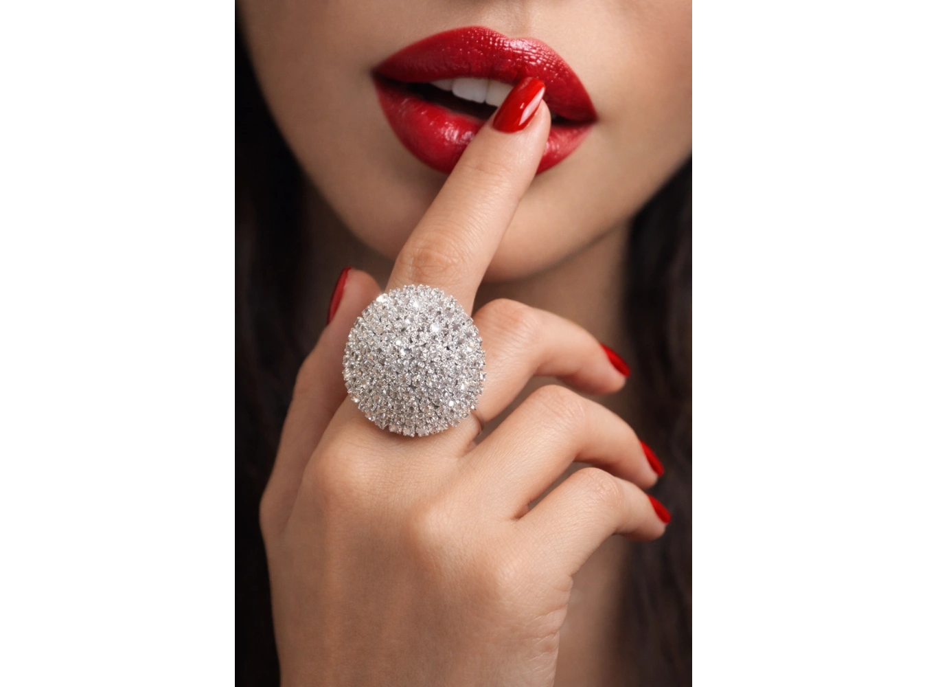 Gümüş Renk Taş Detaylı Ayarlanabilir Yüzük