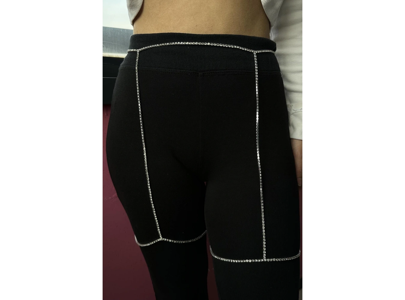 Gümüş Renk Taş Detaylı Bacak Aksesuarı