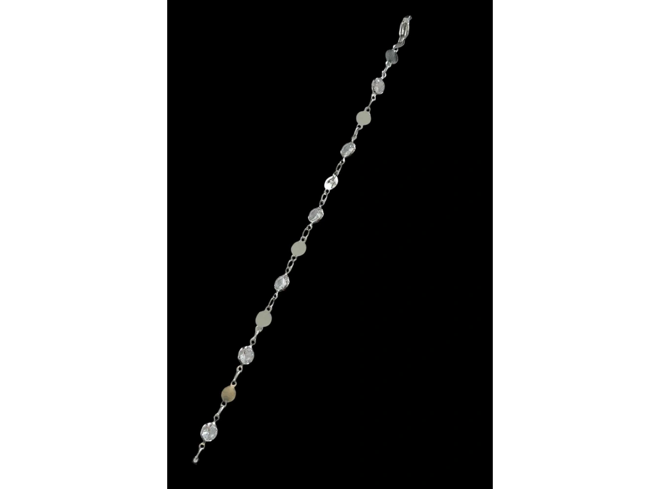 Gümüş Renk Taş Detaylı Bileklik