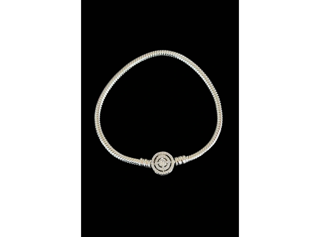 Gümüş Renk Taş Detaylı Bileklik