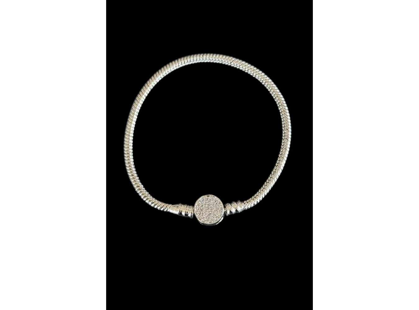 Gümüş Renk Taş Detaylı Bileklik