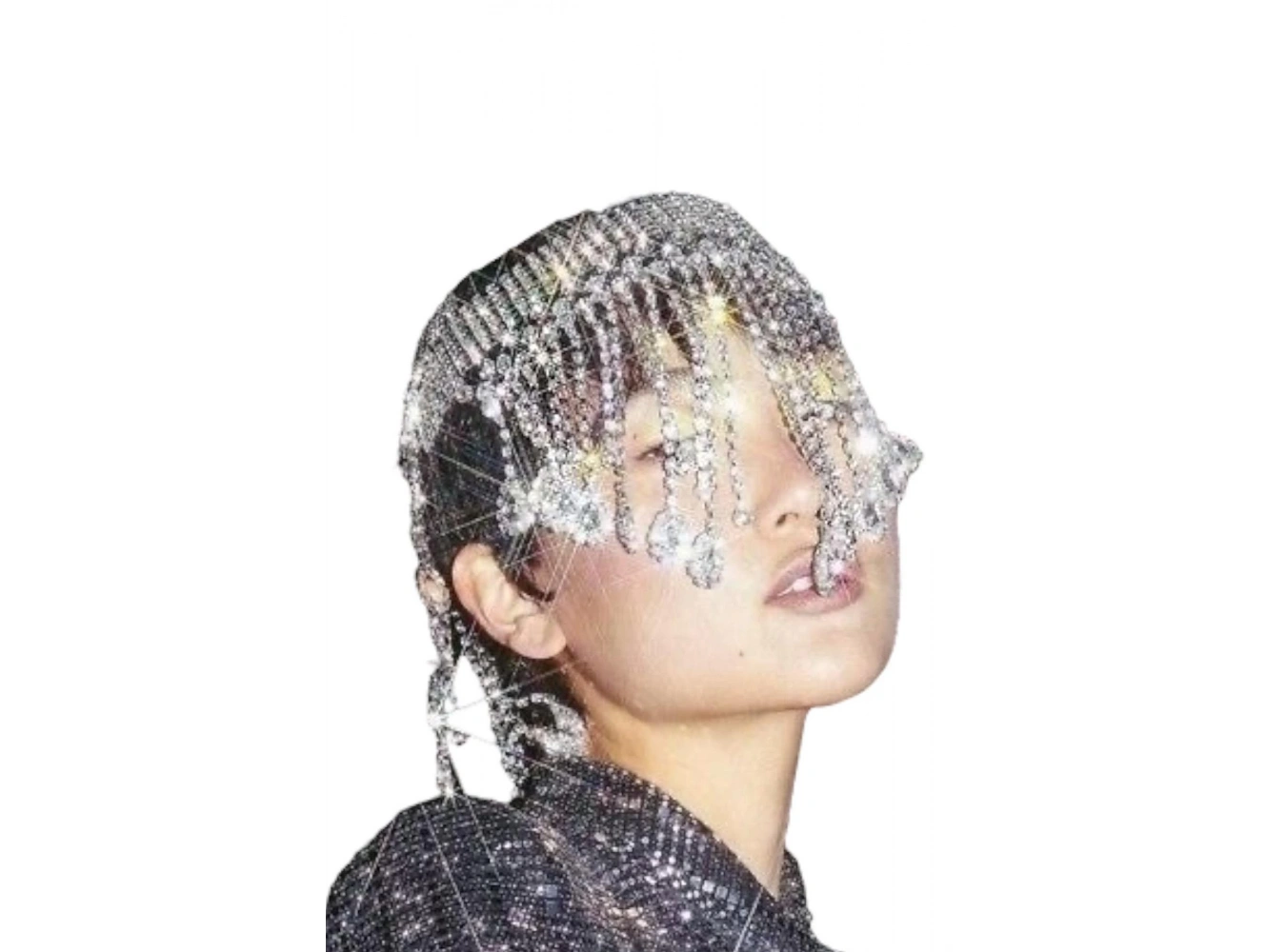 Gümüş Renk Taş Detaylı Saç Aksesuarı/Kına Aksesuarı