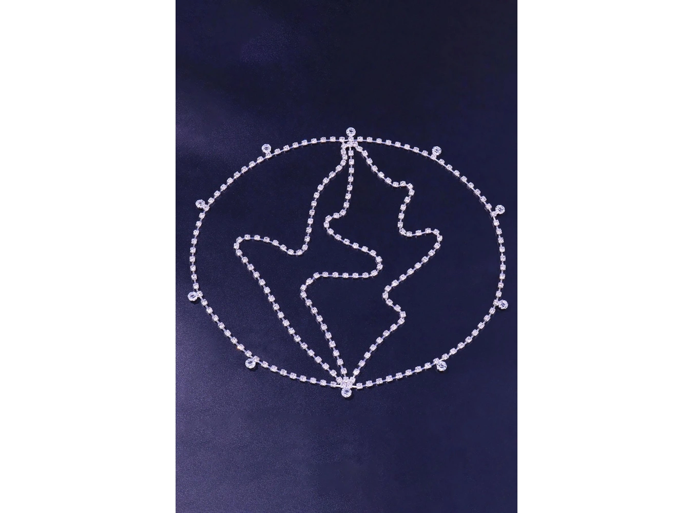 Gümüş Renk Taş Detaylı Saç Aksesuarı/ Kına Aksesuarı