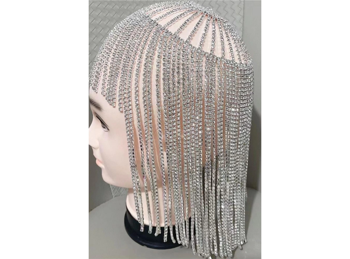 Gümüş Renk Taş Detaylı Saç Aksesuarı/Kına Aksesuarı