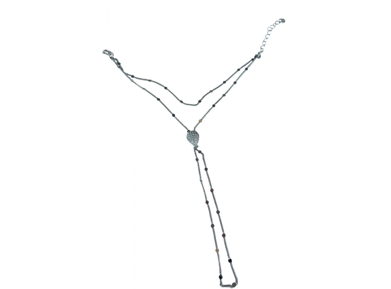 Gümüş Renk Taş Detaylı Şahmeran