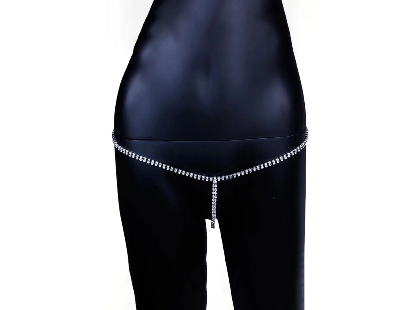 Gümüş Renk Taş Detaylı Tanga