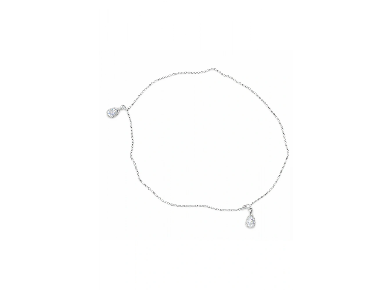 Gümüş Renk Taş Detaylı Tasarım Bel Zinciri/Vücut Aksesuar