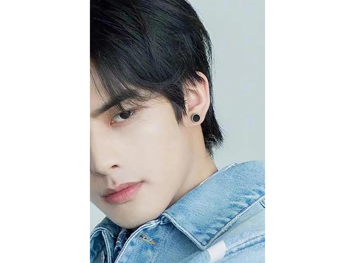 Gümüş Renk Taş Detaylı Unisex Küpe (Çift)