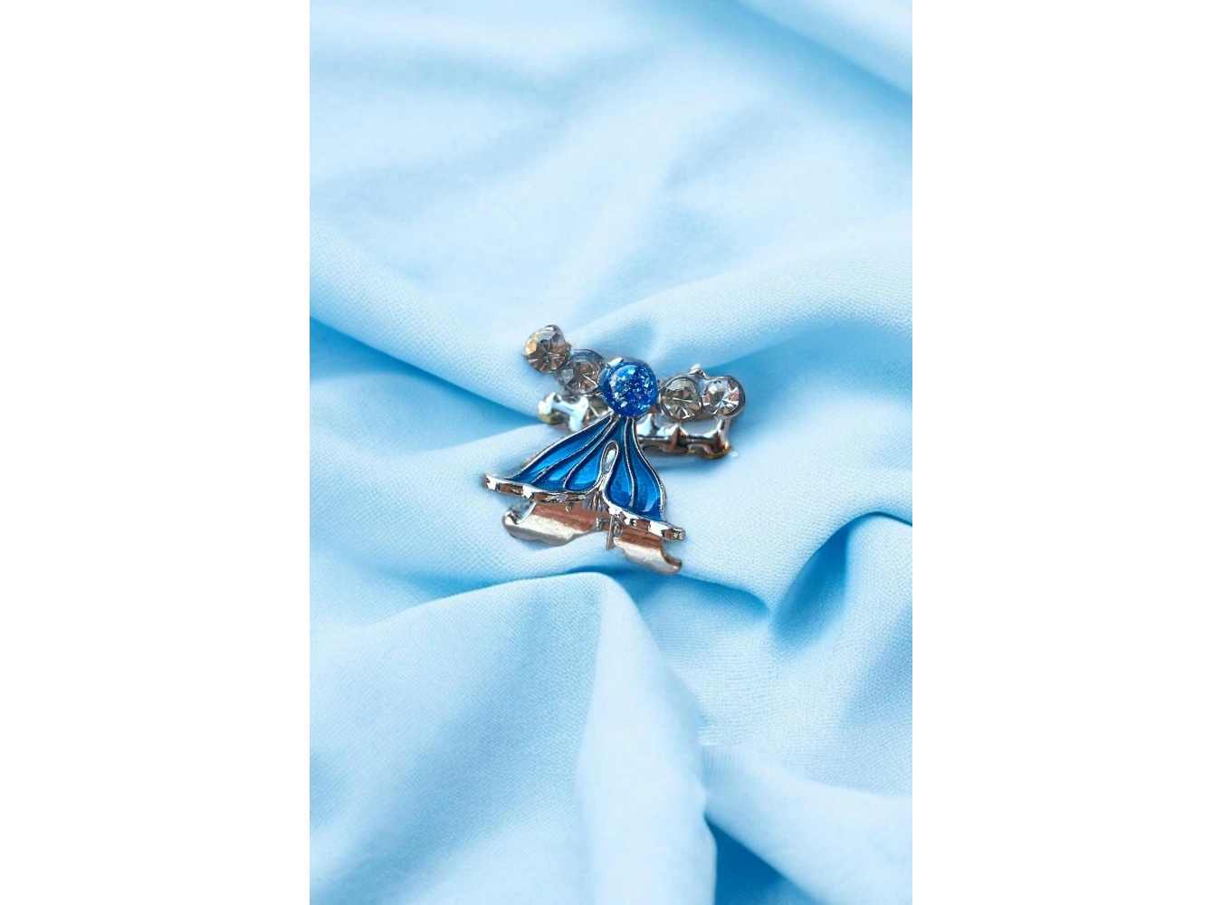 Gümüş Renk Taşlı Yan Toka ( Tek )