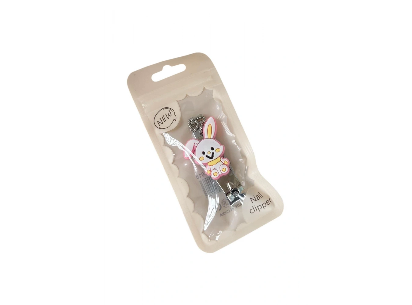 Gümüş Renk Tavşan Figürlü Tırnak Makası