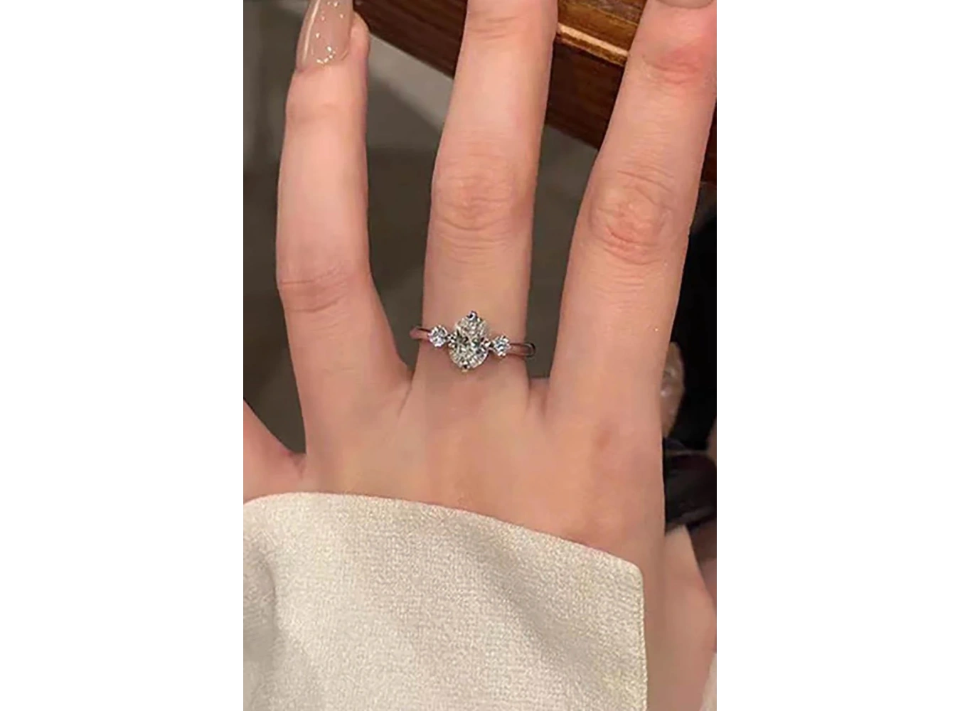 Gümüş Renk Tektaş Xuping Yüzük (6 Numara)