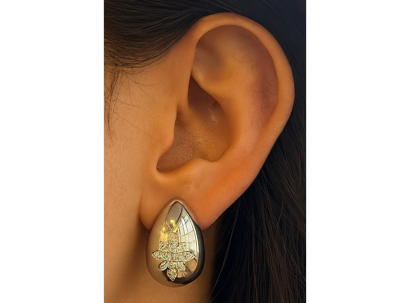 Gümüş Renk Yıldız Figürlü Çelik Küpe (Çift)