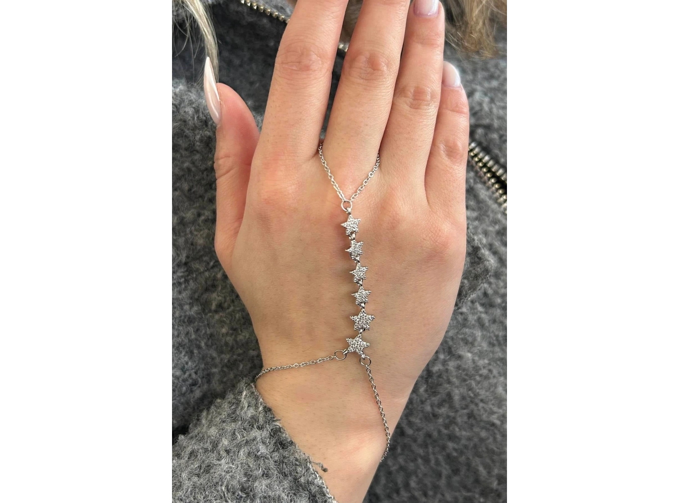 Gümüş Renk Yıldız Figürlü Çelik Şahmeran