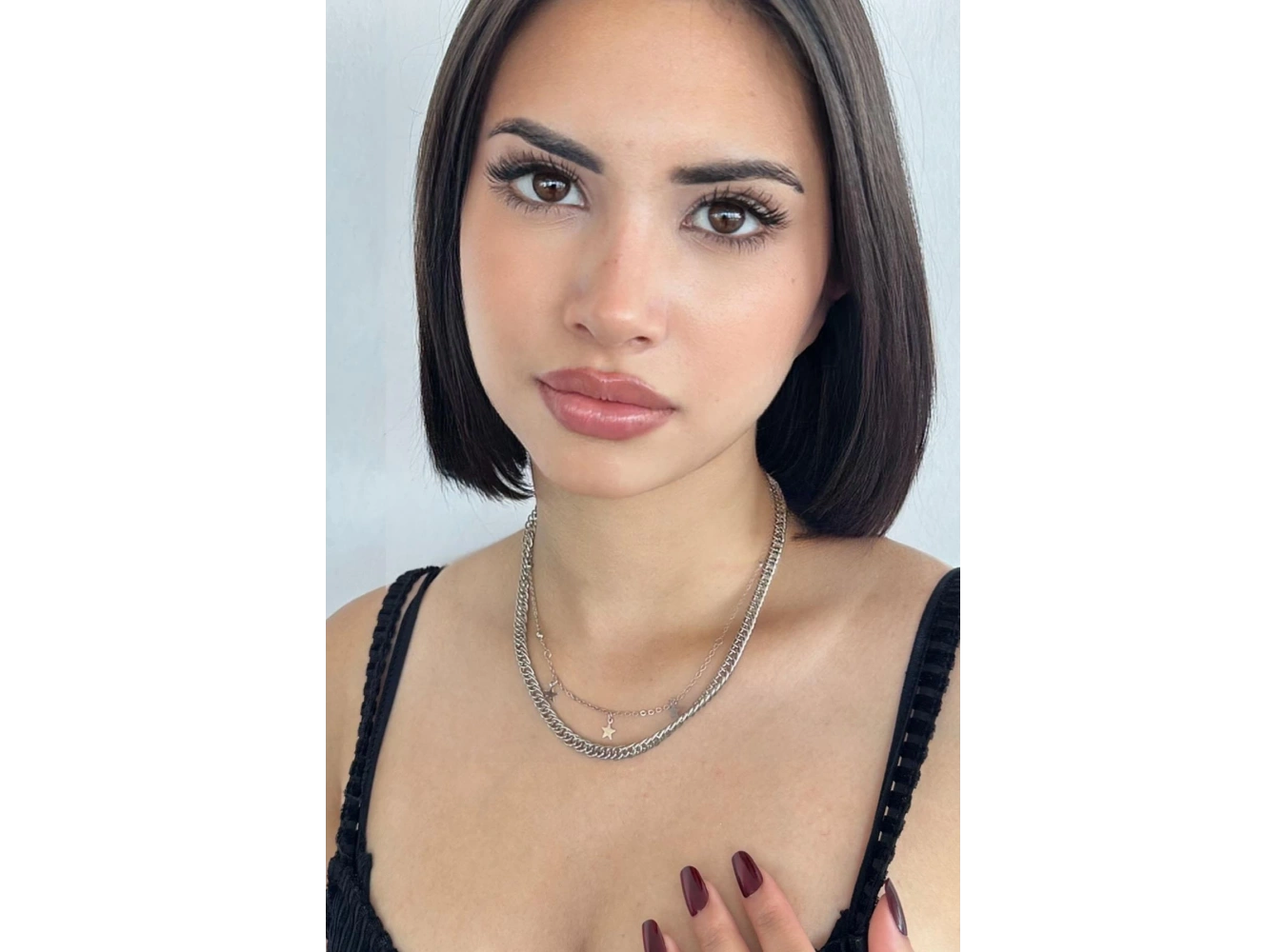 Gümüş Renk Yıldız Figürlü İkili Kolye