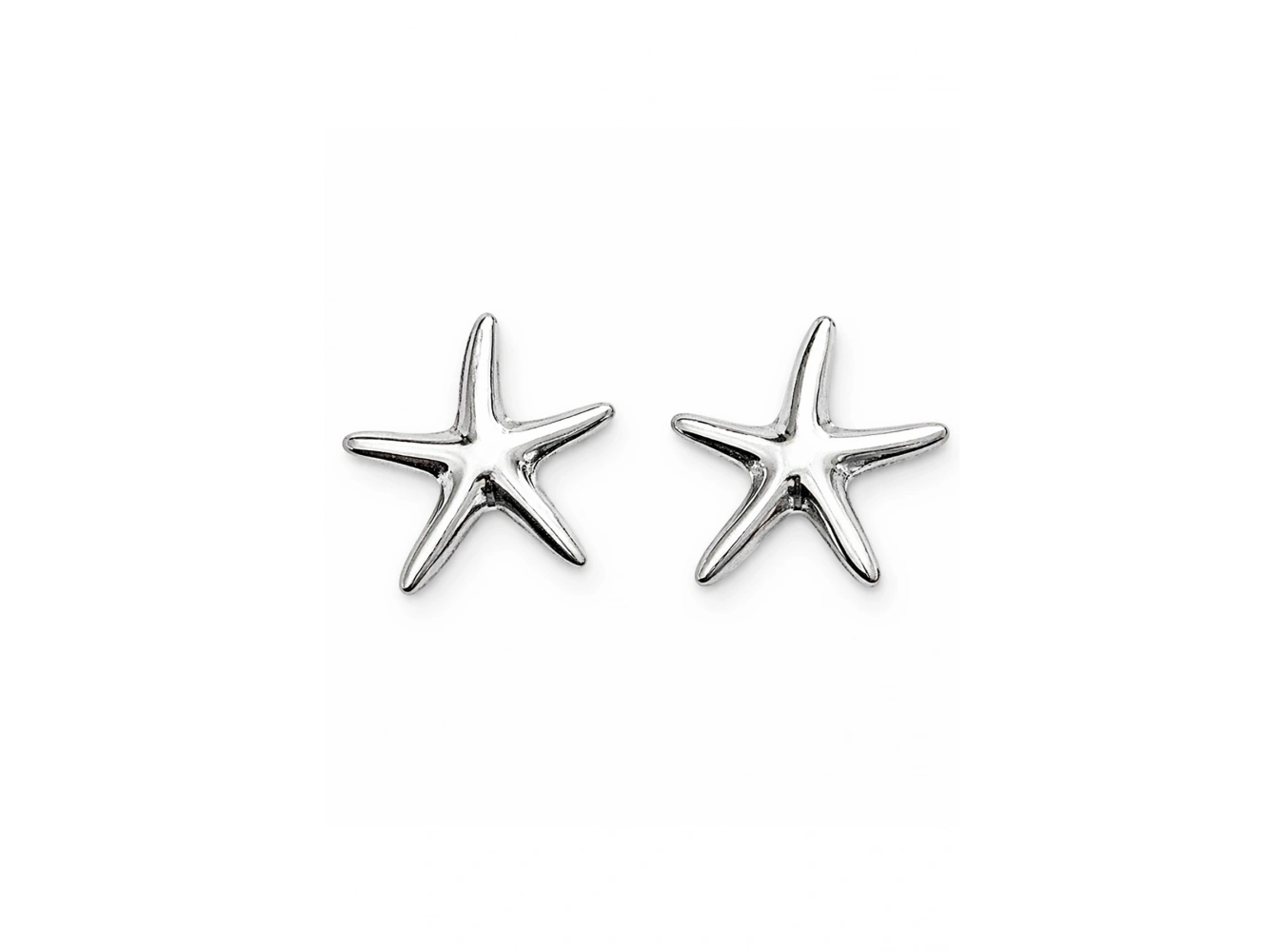 Gümüş Renk Yıldız Figürlü Küpe (Çift)