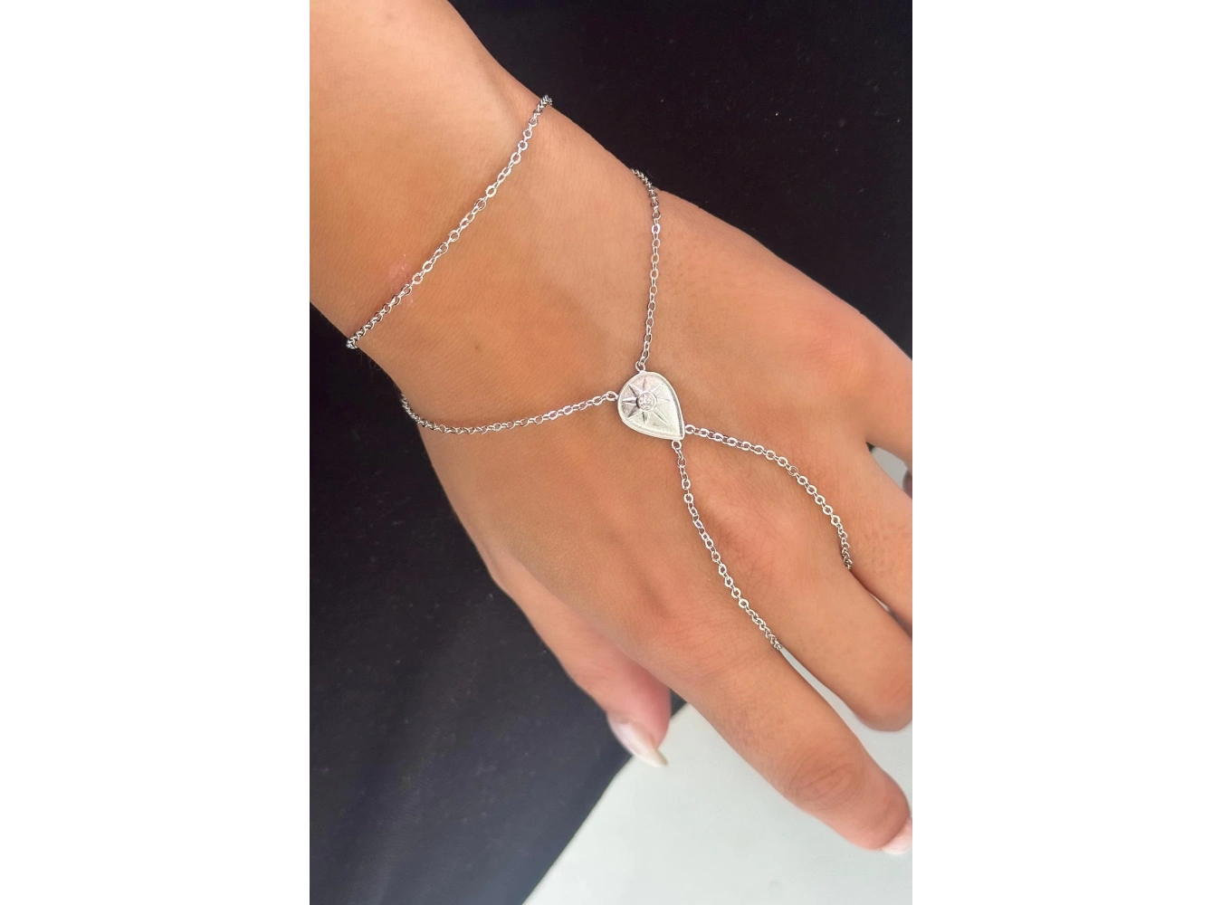 Gümüş Renk Yıldız Figürlü Şahmeran