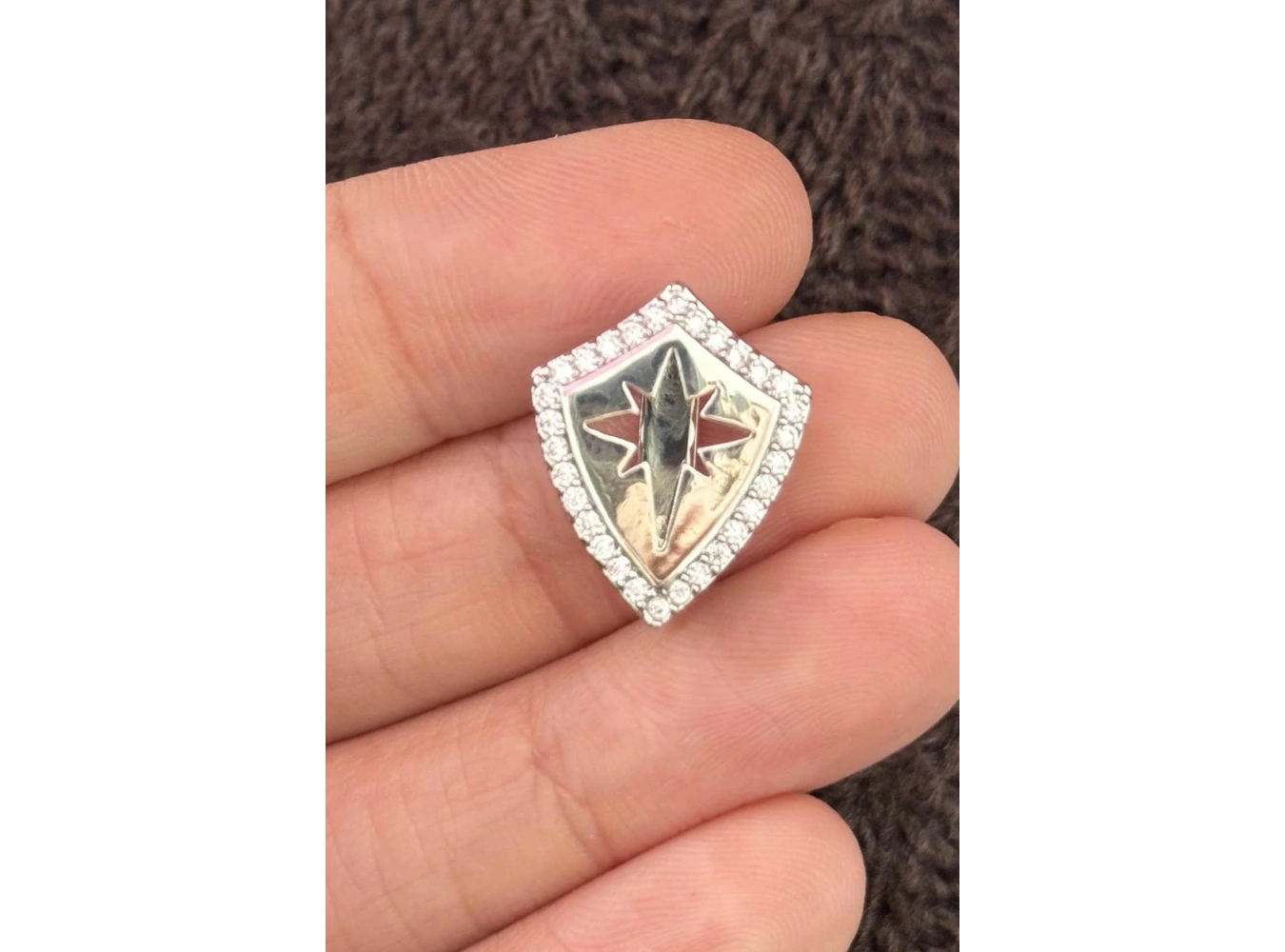 Gümüş Renk Yıldız Figürlü Taş Detaylı Ajda Charm / Kolye/ Bileklik Ucu