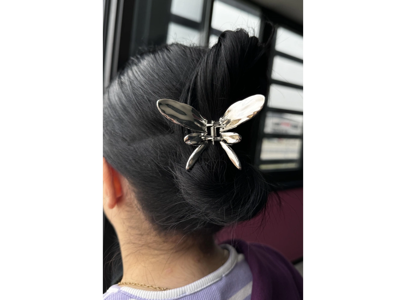 Gümüş Renk Yusufçuk Figürlü Mandal Toka