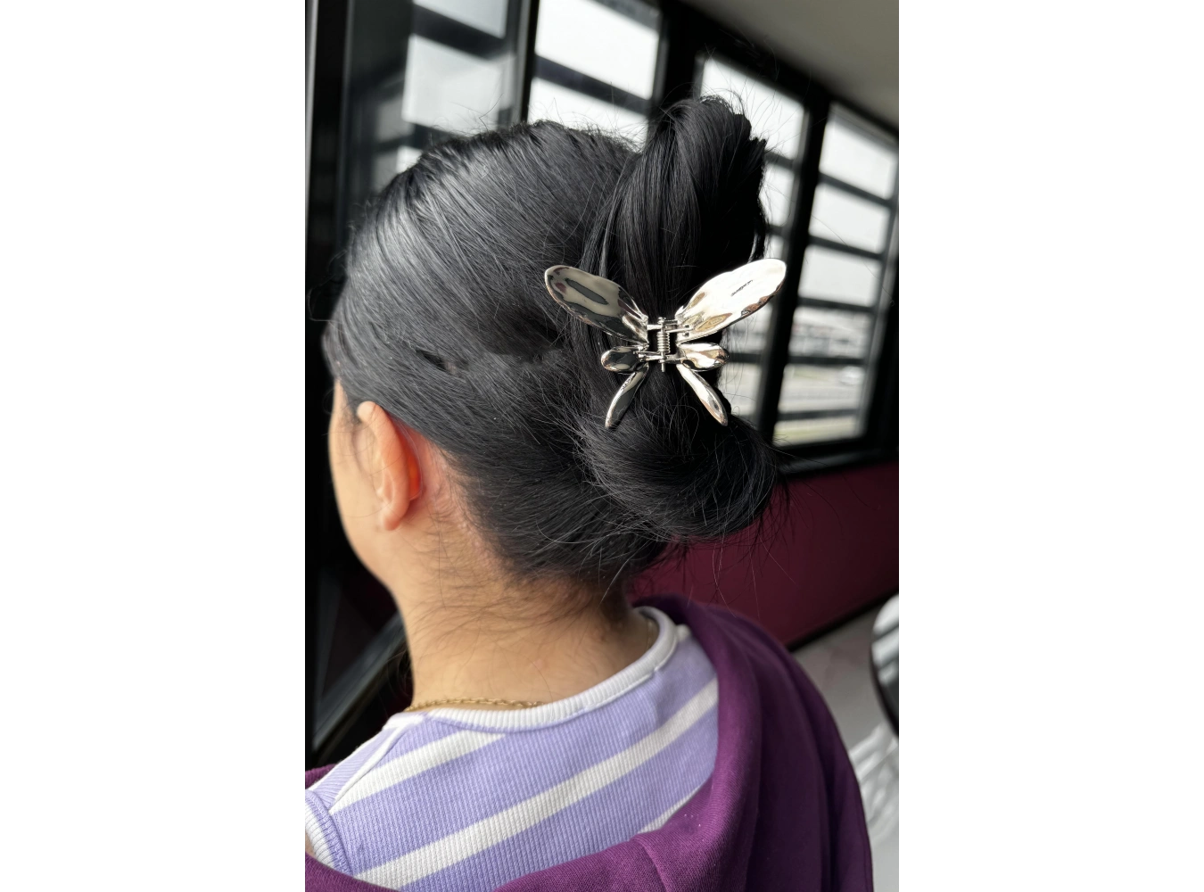 Gümüş Renk Yusufçuk Figürlü Mandal Toka