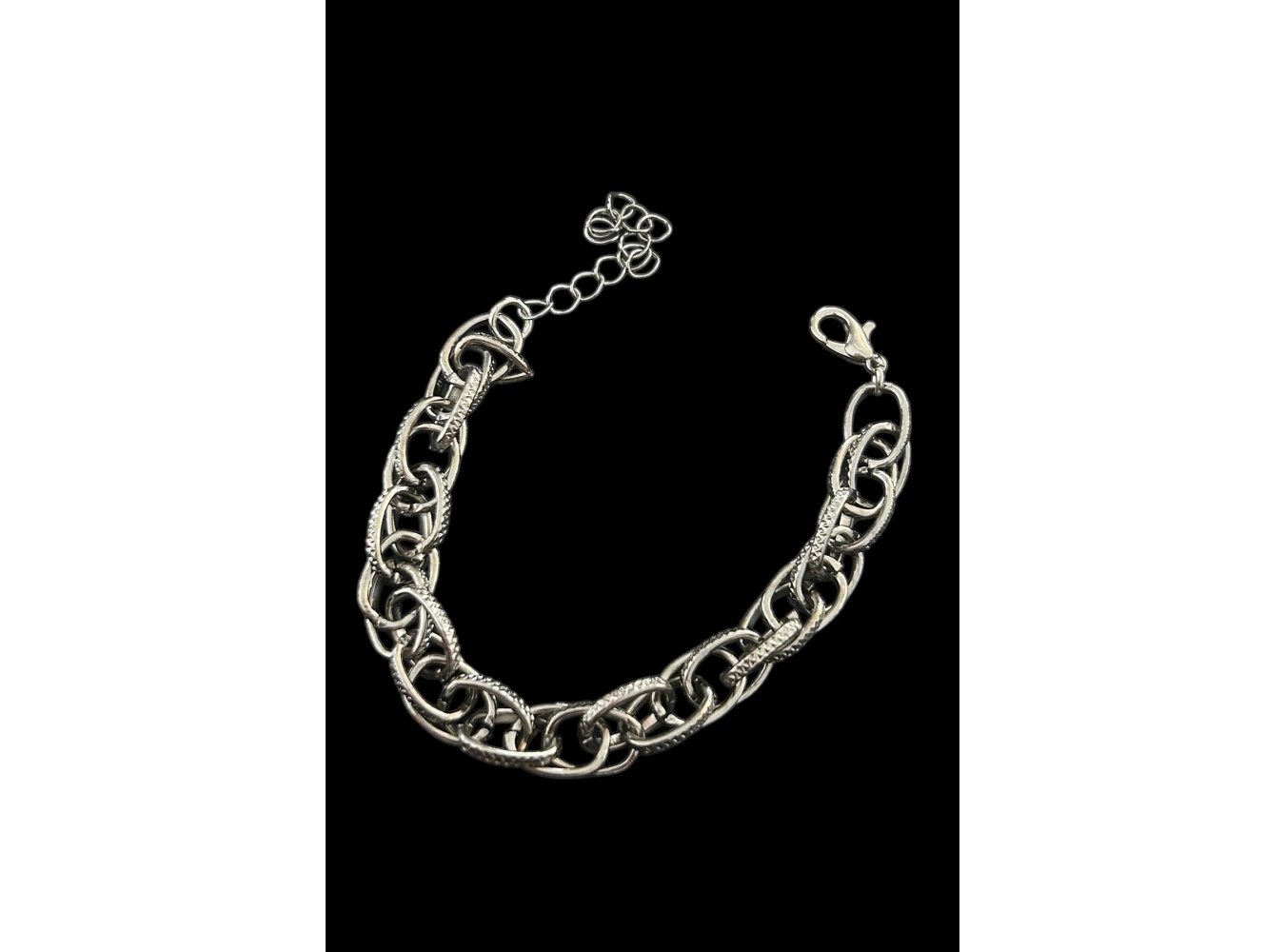 Gümüş Renk Zincir Çelik Bileklik (Unisex)