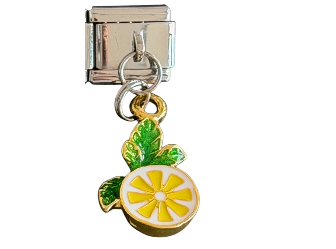 Gümüş Ve Altın Renk Limon Figürlü  Çelik Nomination Charm (Tek)