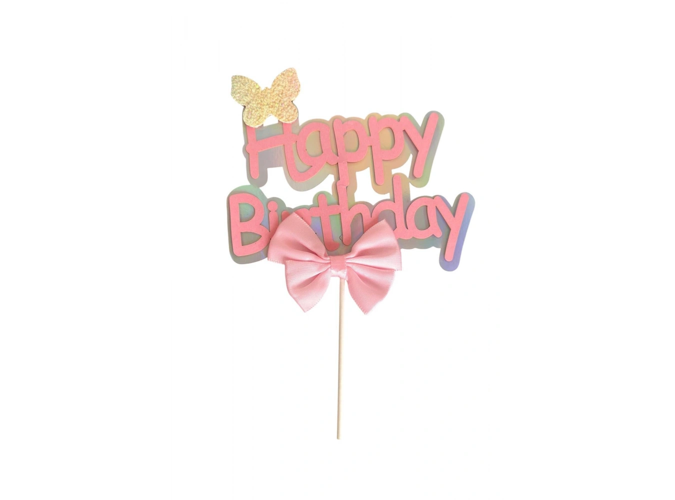 Happy Birthday Yazılı Pasta Süsü