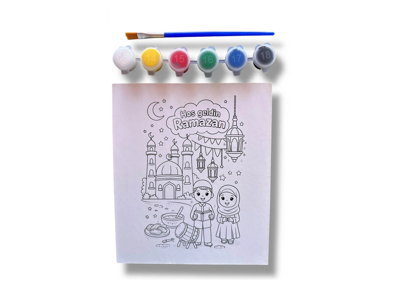 Hoşgeldin Ramazan Yazılı Boyama Seti