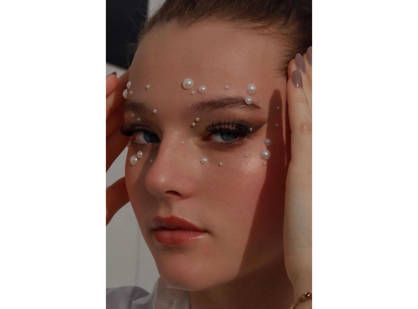 İncili Vücut, Saç Ve Yüz Taşı/ Yapışkanlı İncili Yüz Sticker