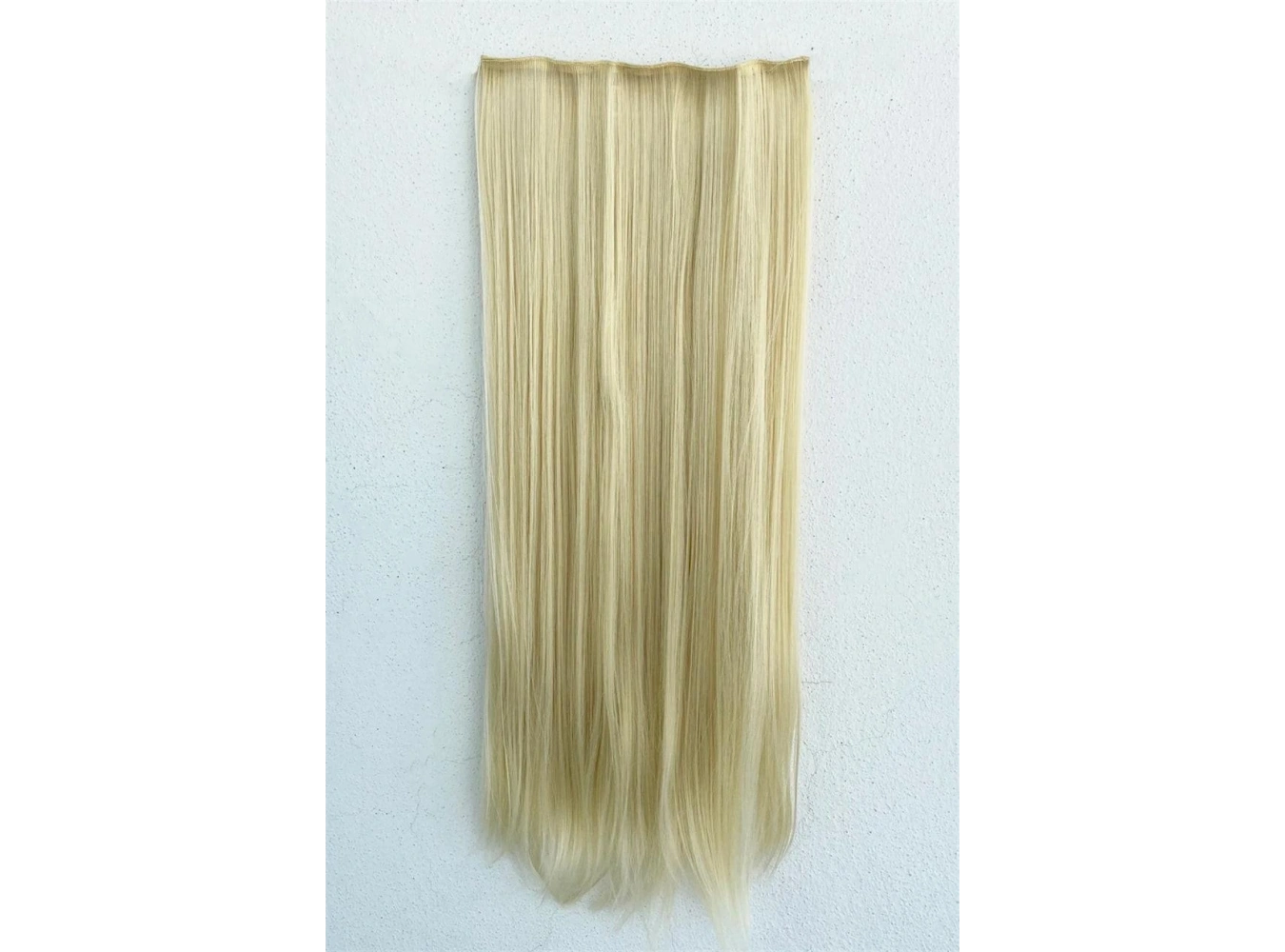 Isıya Dayanıklı Yarım Ay Saç Çıt Çıt 613# / Düz / Platin Sarı 70cm / 140gr