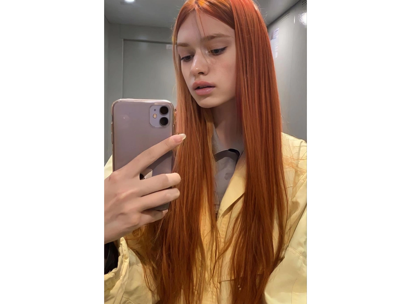 Isıya Dayanıklı Yarım Ay Saç Çıt Çıt / Düz / Bakır / 70Cm / 140Gr (13#)