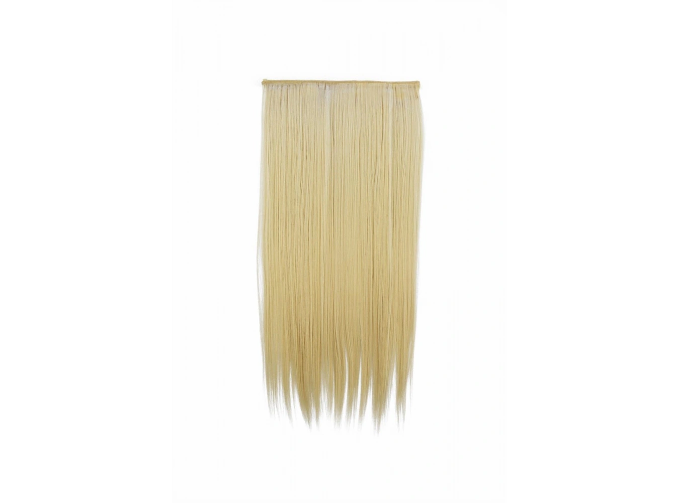 Isıya Dayanıklı Yarımay Çıt Çıt Saç - 613C - Küllü Sarı - Düz - 60 Cm - 110 Gr