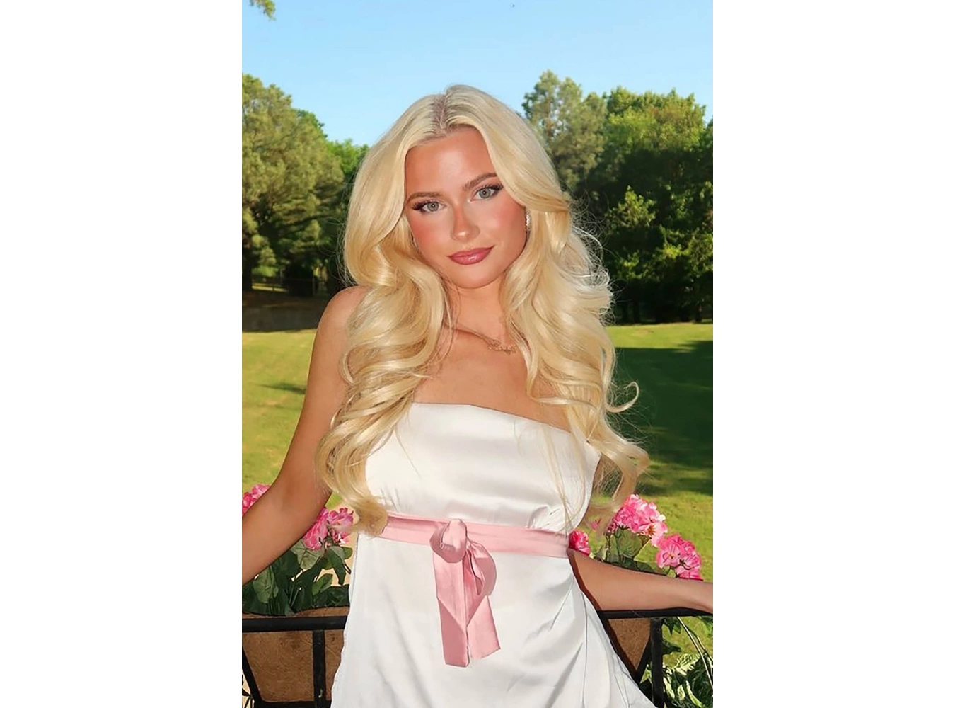 Isıya Dayanıklı Yarımay Çıt Çıt Saç - 613C - Platin Sarı - Dalgalı - 60 Cm - 110 Gr