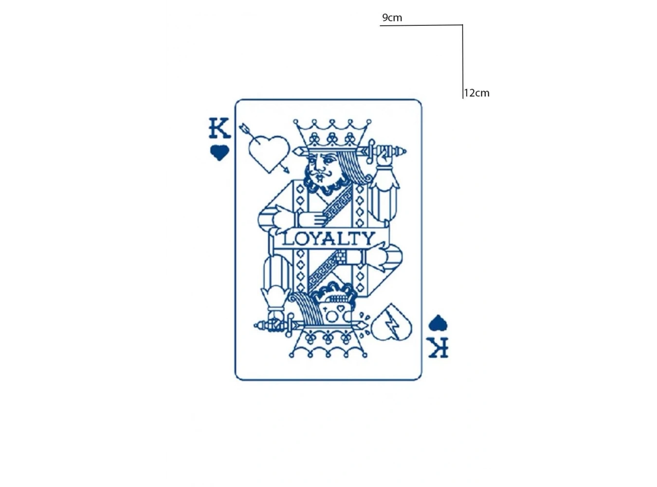 İskambil Kağıdı Figürlü 12 Saat Sonra Kararan Geçici Mini Dövme Tattoo