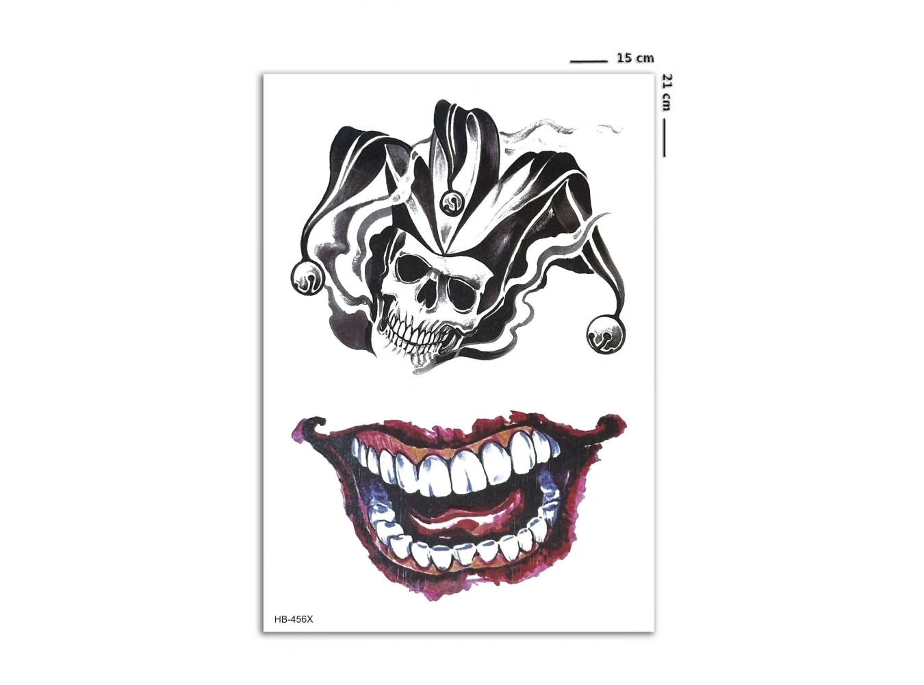 Joker Gülüşü Geçici Dövme Tattoo
