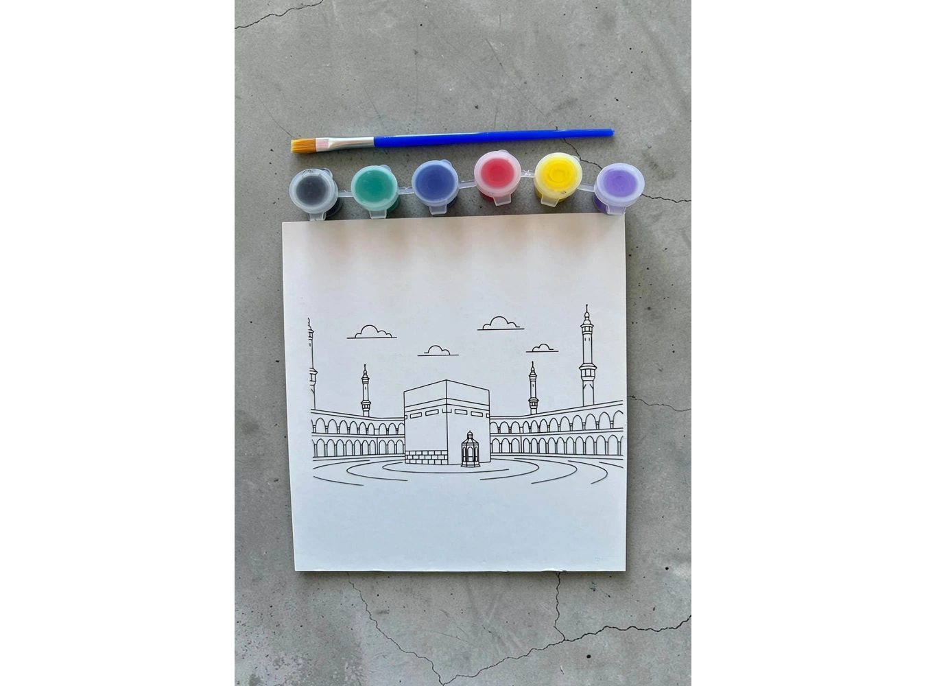 Kabe Desenli Boyama Seti