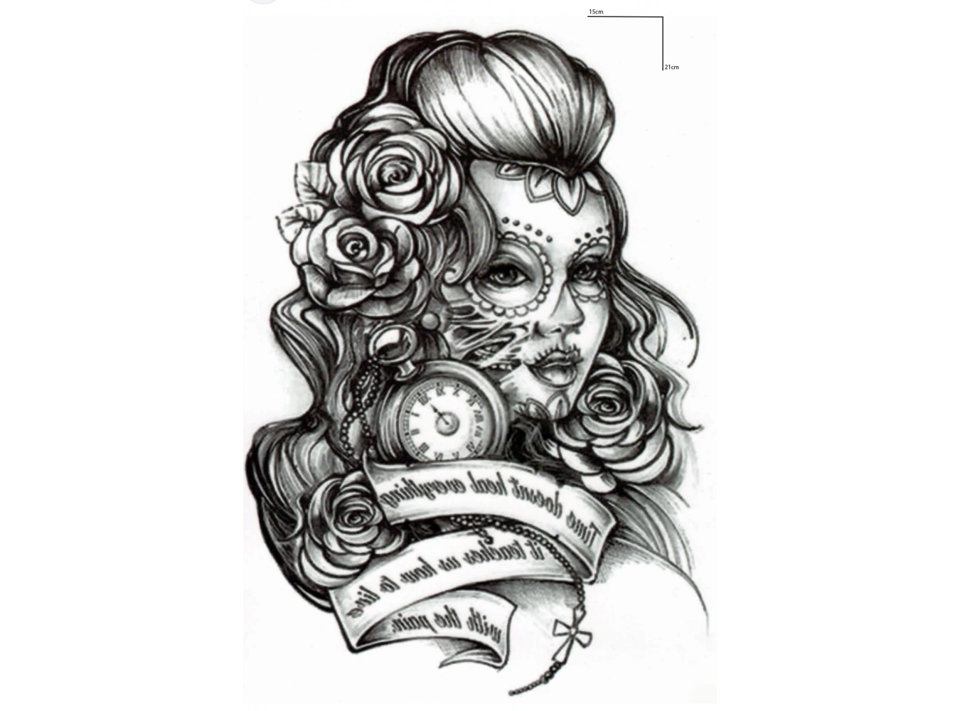 Kadın Figürlü Geçici Dövme Tattoo