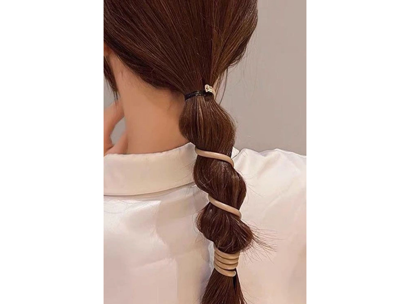 Kahve Renk 2´li Yaylı Spiral Toka