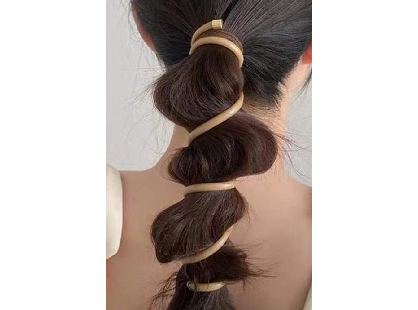 Kahve Renk 2´li Yaylı Spiral Toka