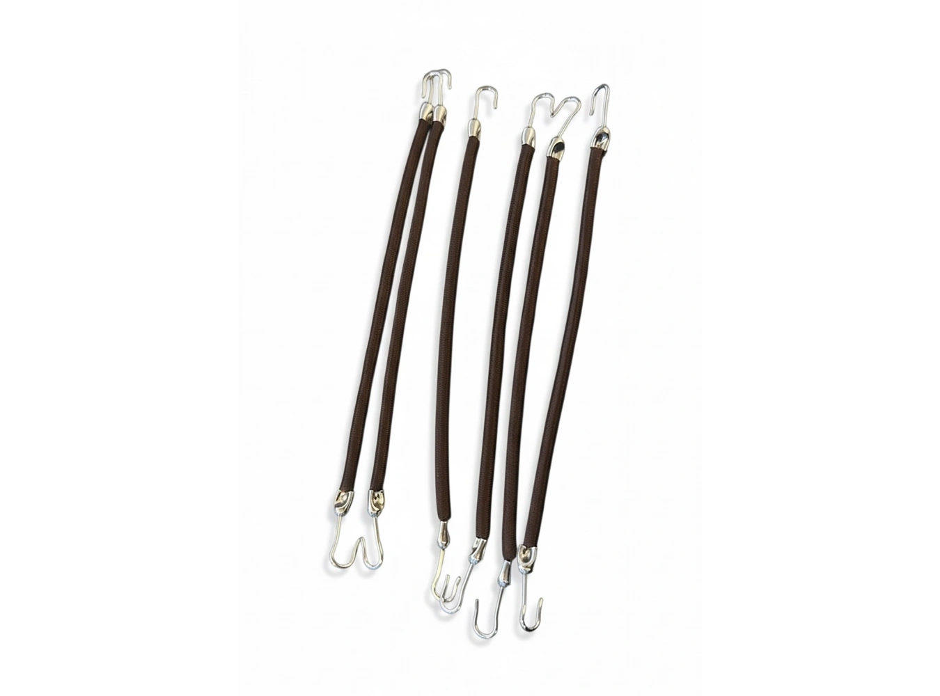 Kahve Renk 6lı Kancalı Toka Set