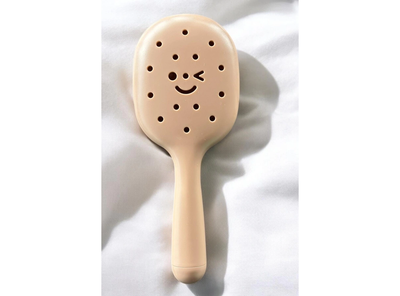 Kahve Renk Charm Takılabilen Saç Tarama Fırçası/ Tarak