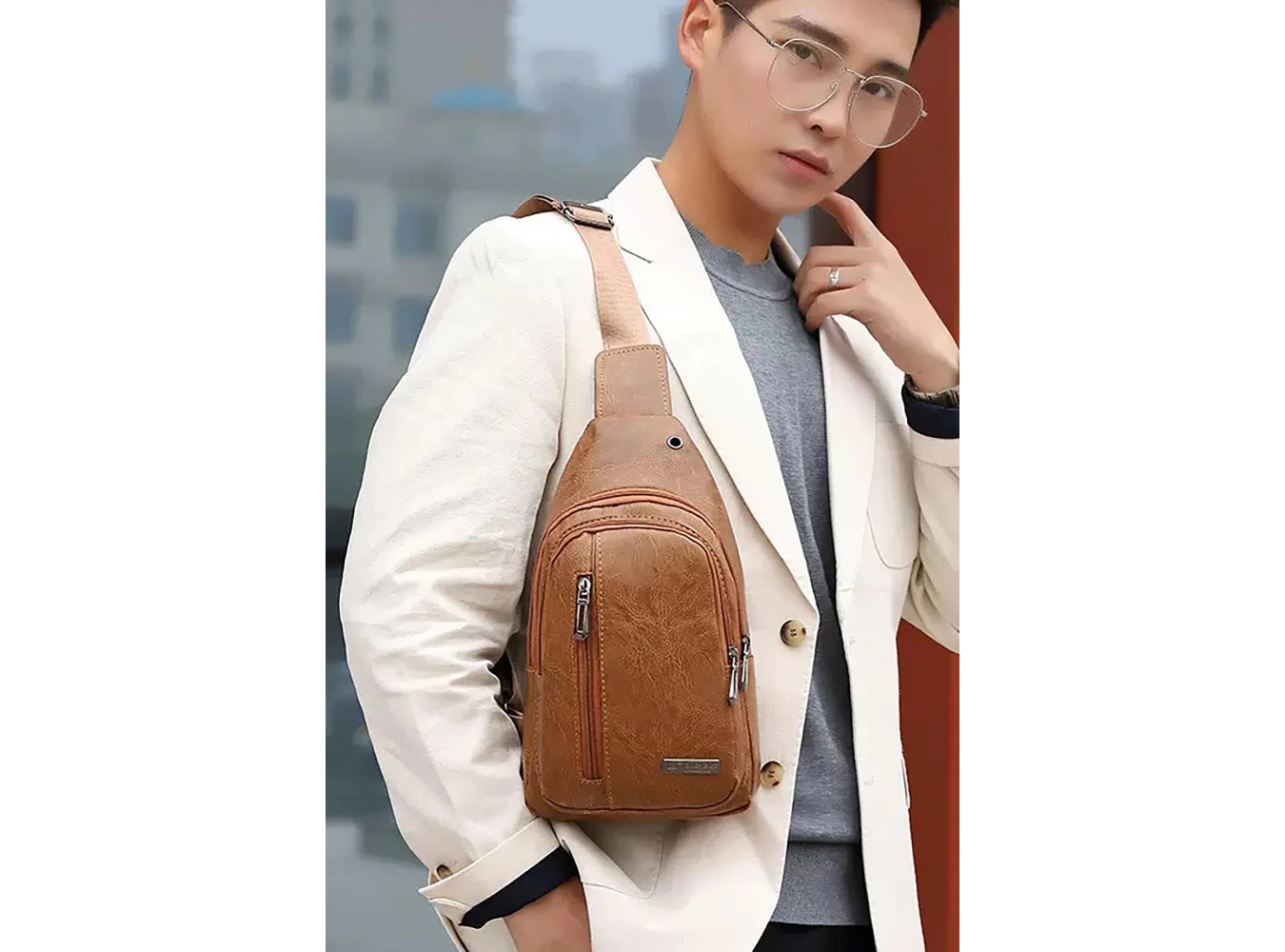 Kahve Renk Erkek Omuz Çantası