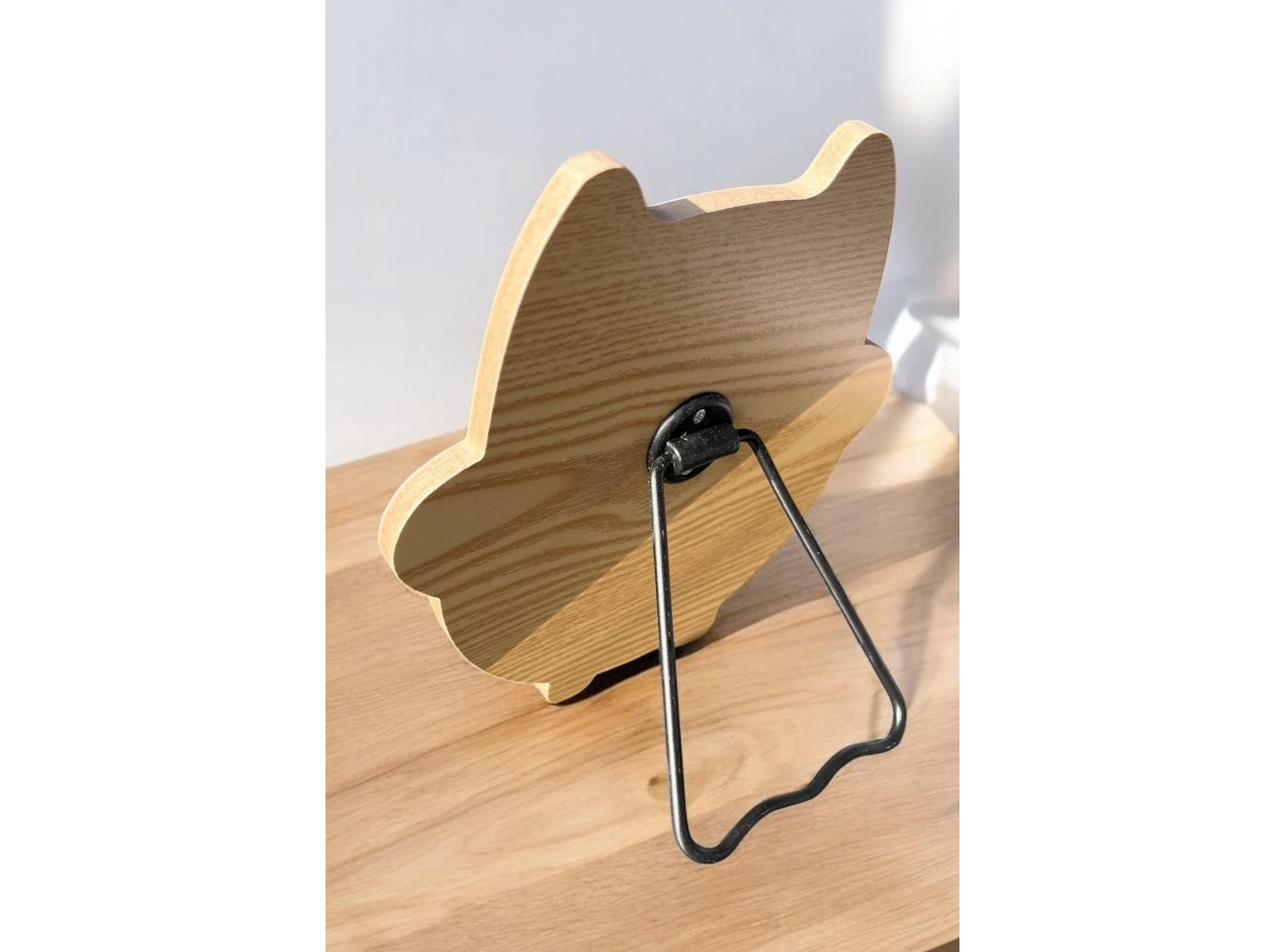 Kahve Renk Kedi Figürlü Masa Aynası