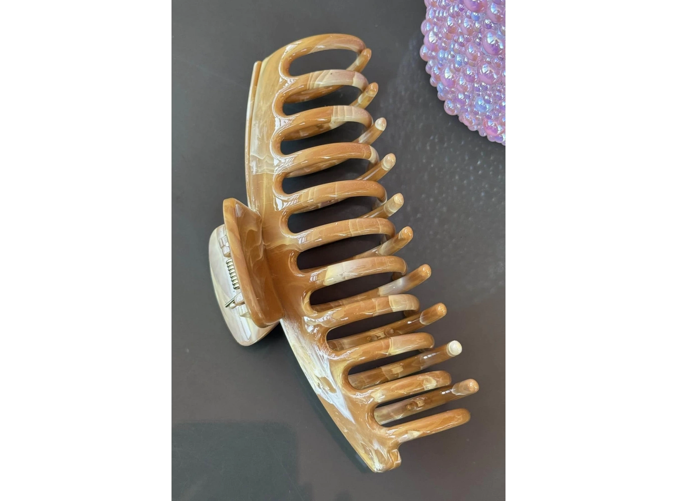 Kahve Renk Kemik Mandal Toka