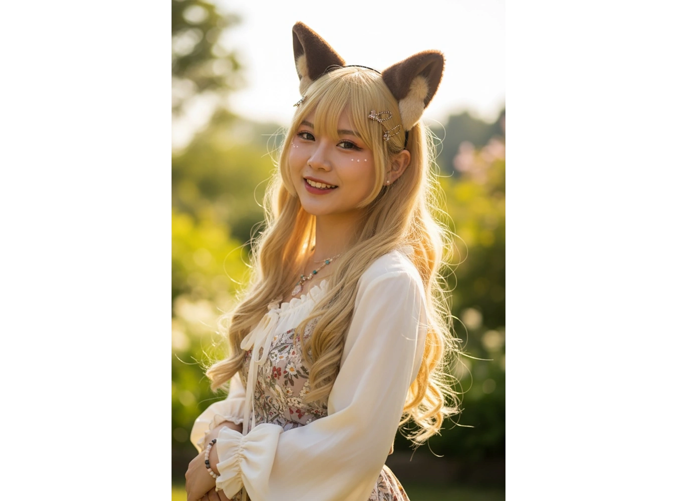 Kahve Renk Kulak Figürlü Peluş Taç