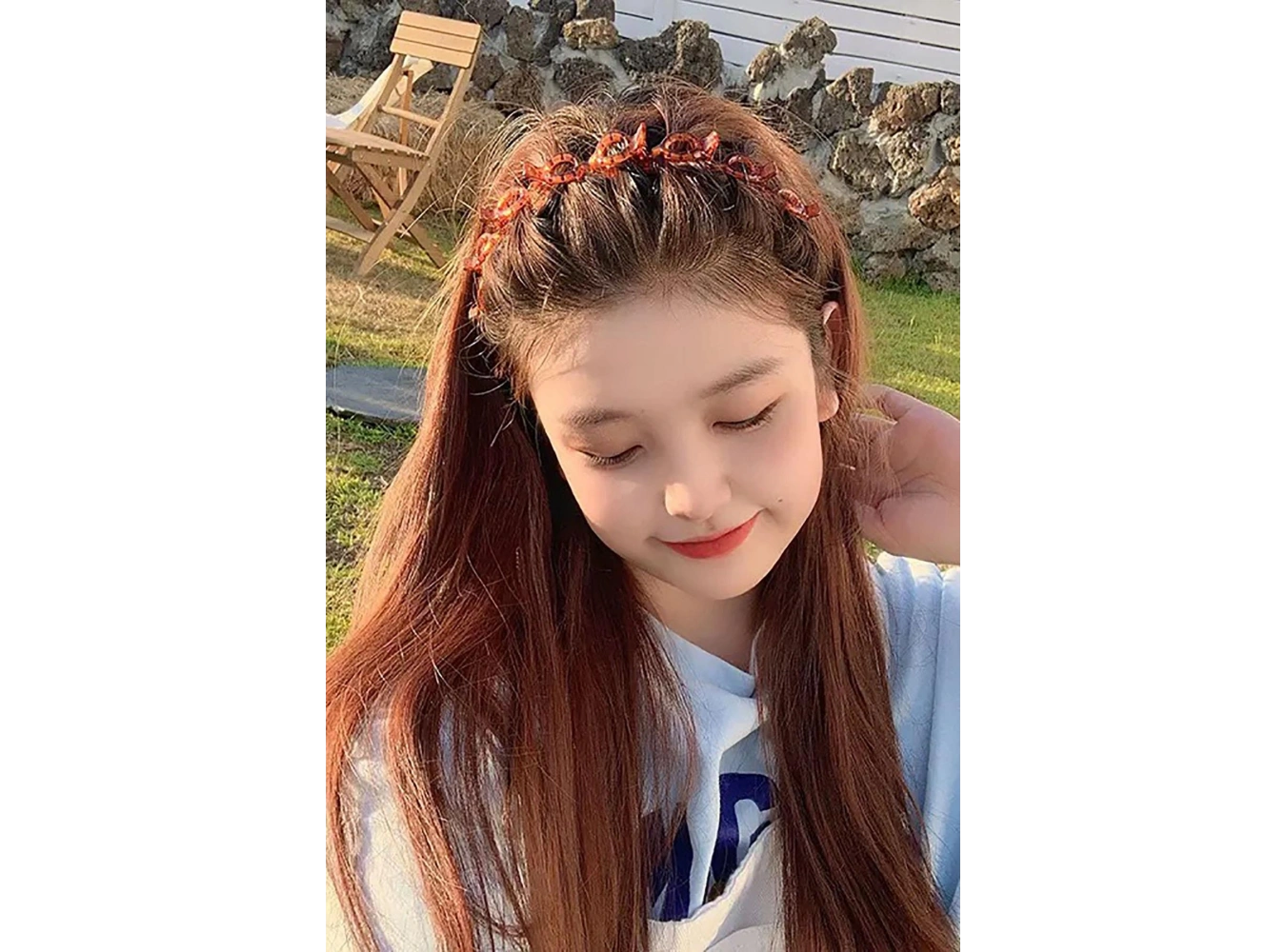 Kahve Renk Saç Bükücü Taç