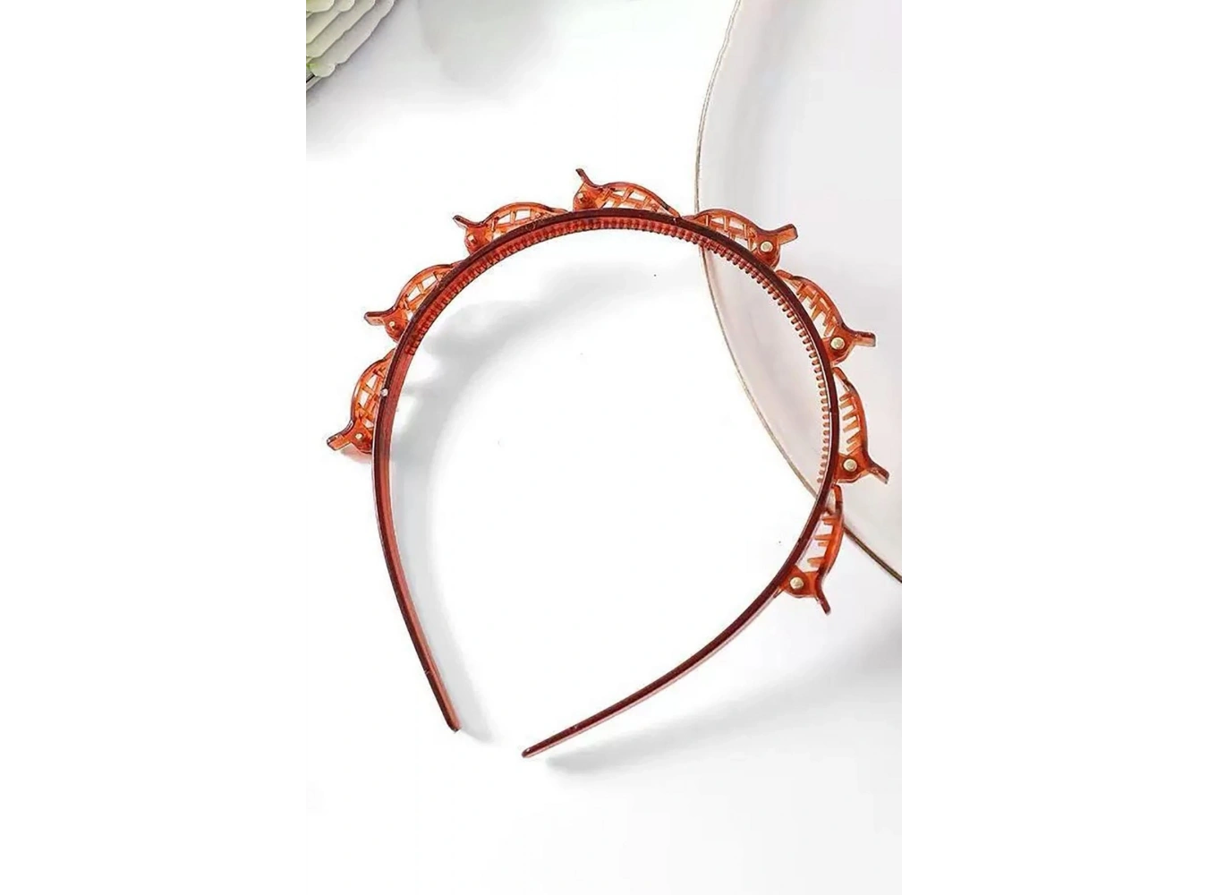 Kahve Renk Saç Bükücü Taç