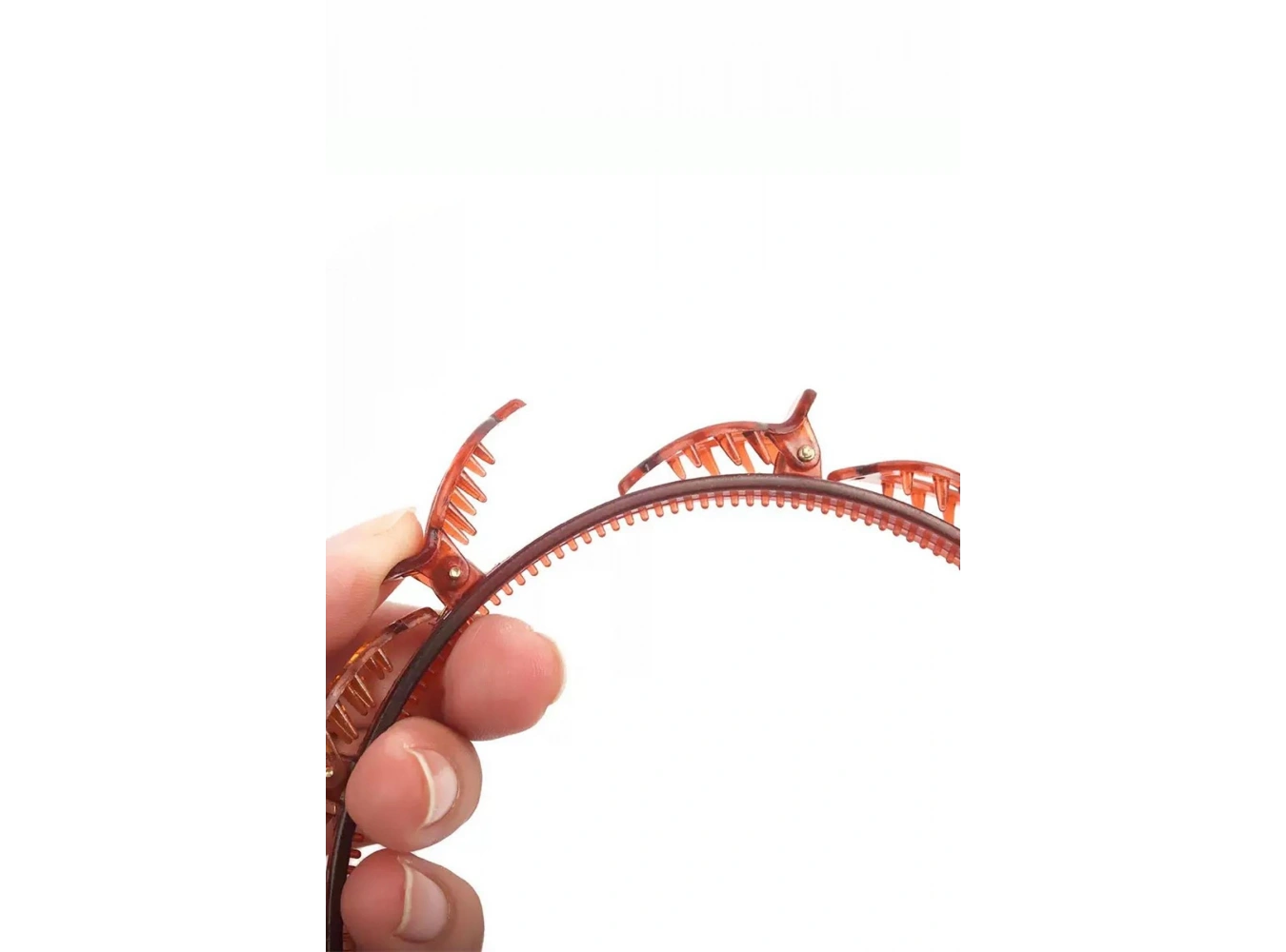 Kahve Renk Saç Bükücü Taç