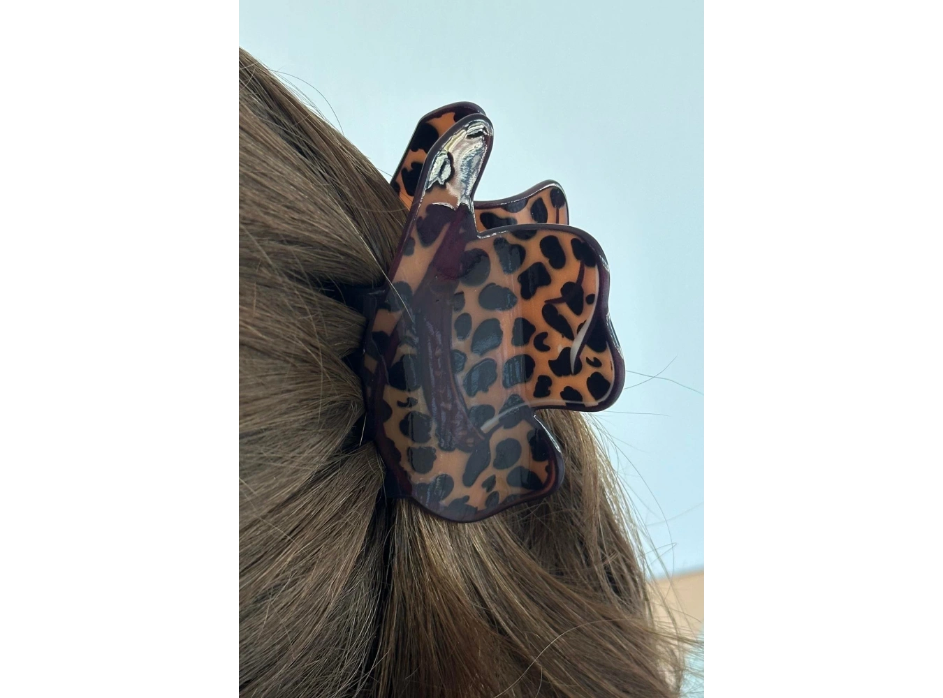 Kahve Renk Şapka Figürlü Kemik Mandal Toka