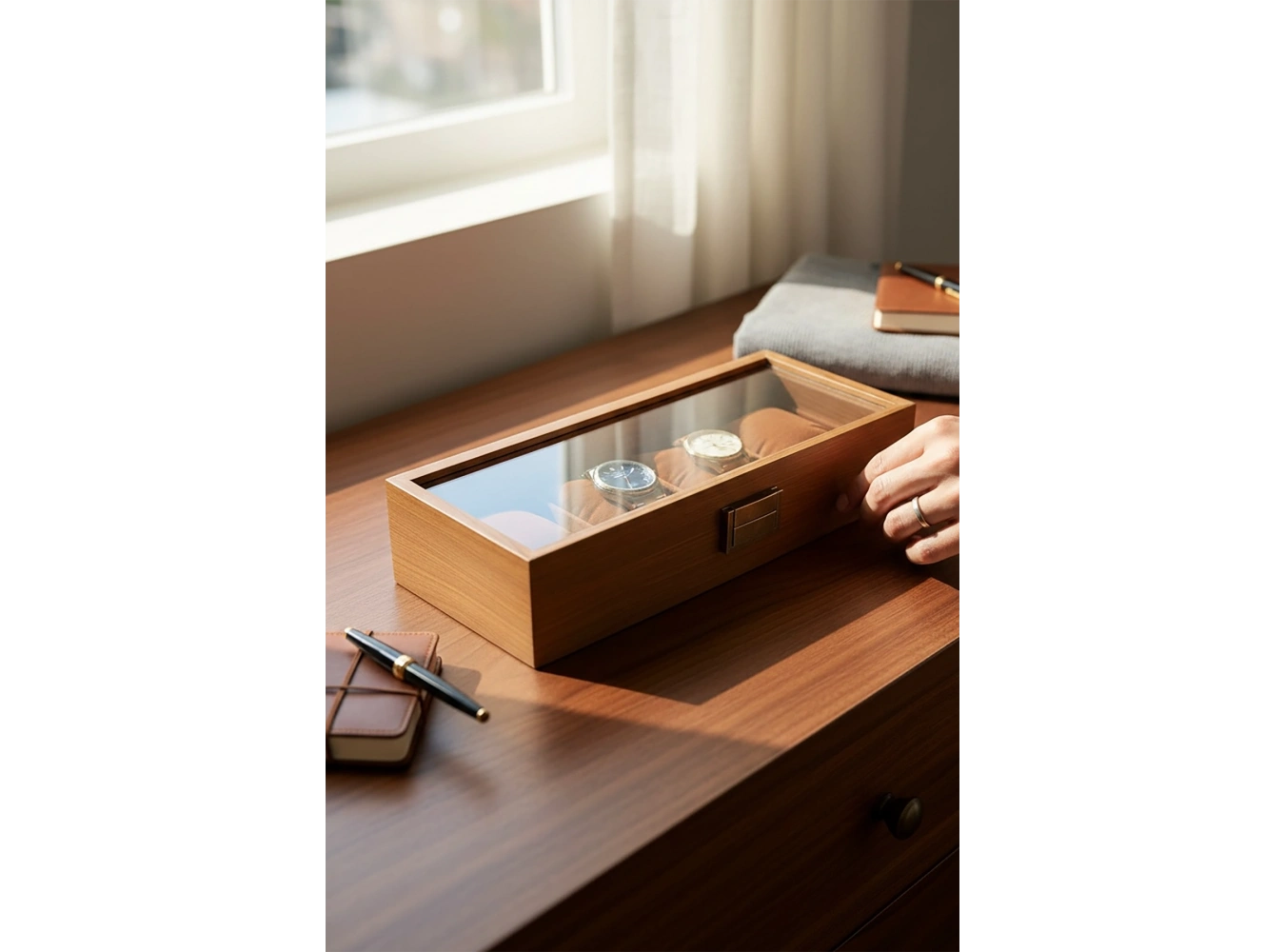 Kahve Renk Takı/Saat Organizeri