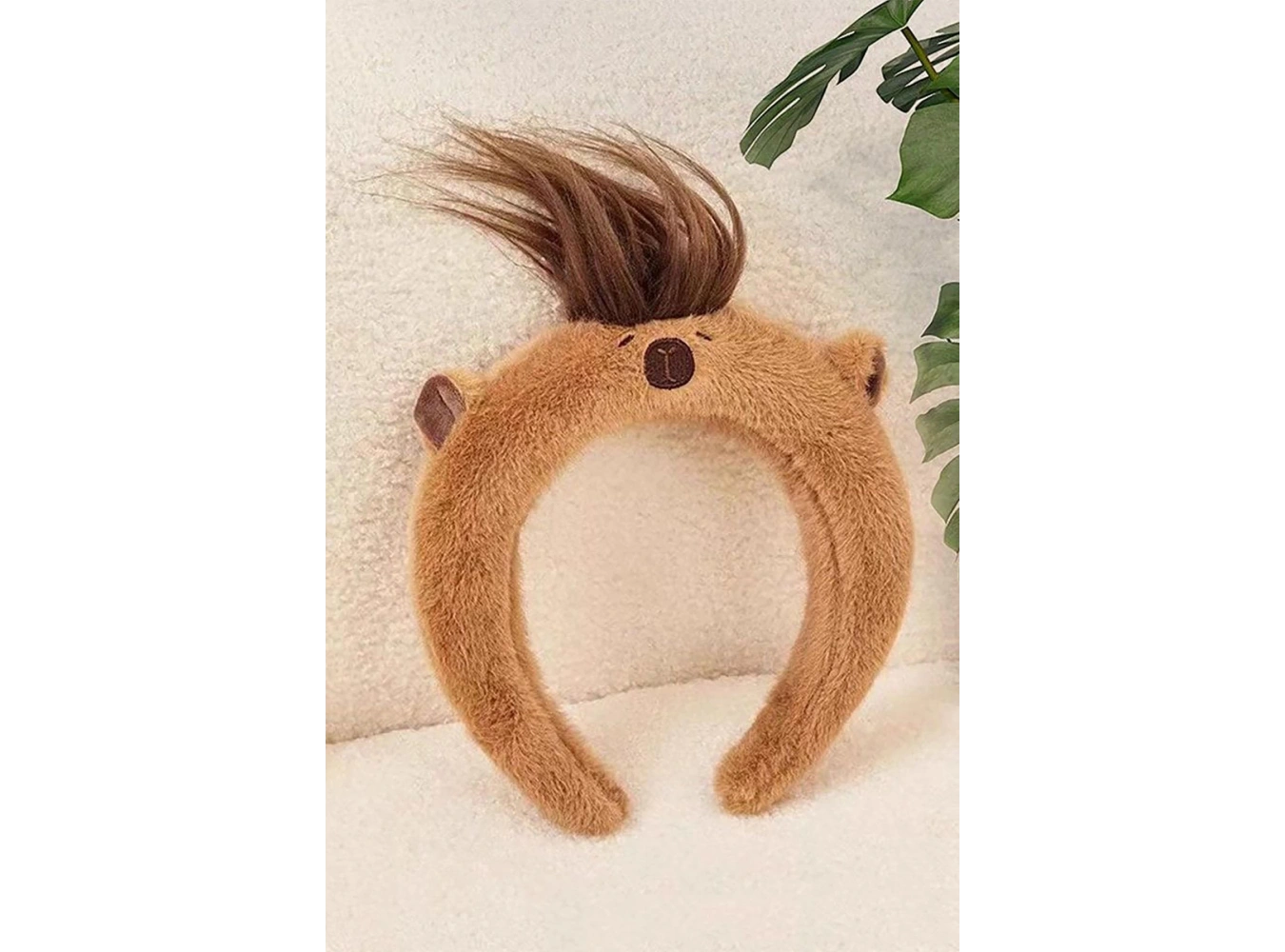 Kahverengi Ayı Figürlü Peluş Taç